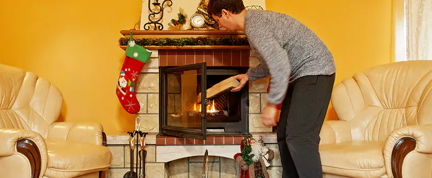Rusted Metal Fireplace Restoration in Hutchinson, Kansas